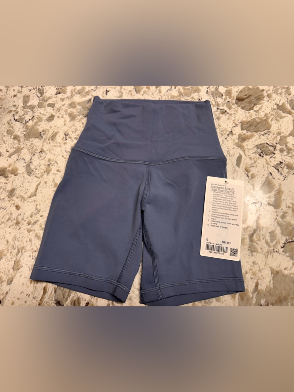 lululemon athletica High-Rise Bike Shorts - 6”Slate Blue - Picture 2 of 4